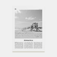 Pensacola Travel B&W No 1 Poster