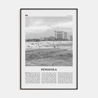 Pensacola Travel B&W No 2 Poster