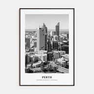 Perth Portrait B&W Poster