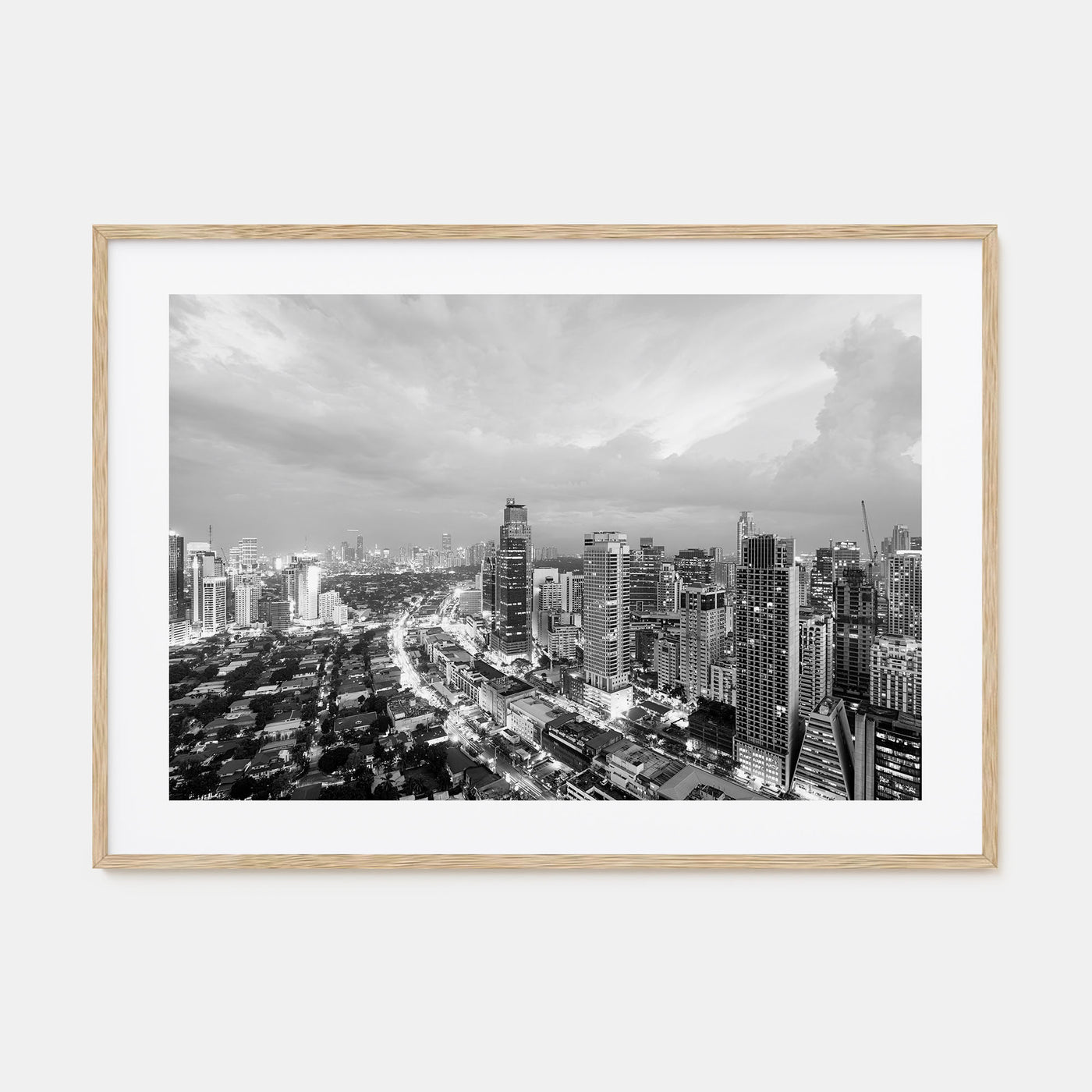Philippines Landscape B&W Poster
