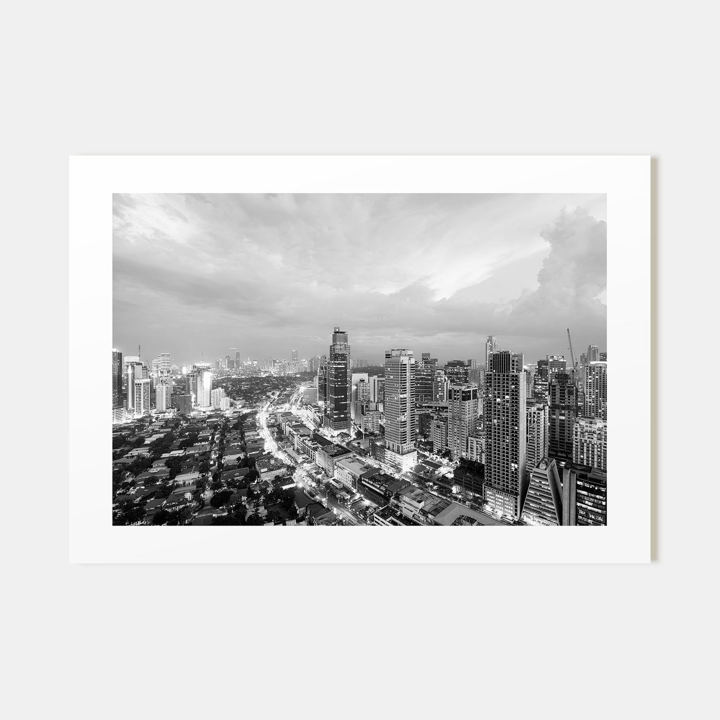 Philippines Landscape B&W Poster