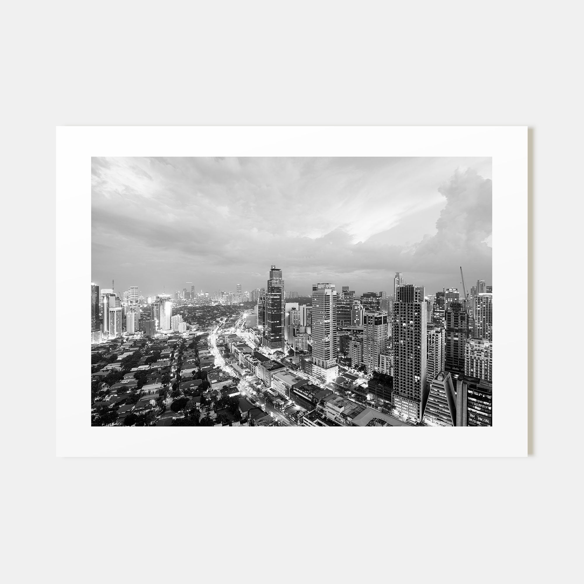 Philippines Landscape B&W Poster
