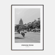 Phnom Penh Portrait B&W Poster