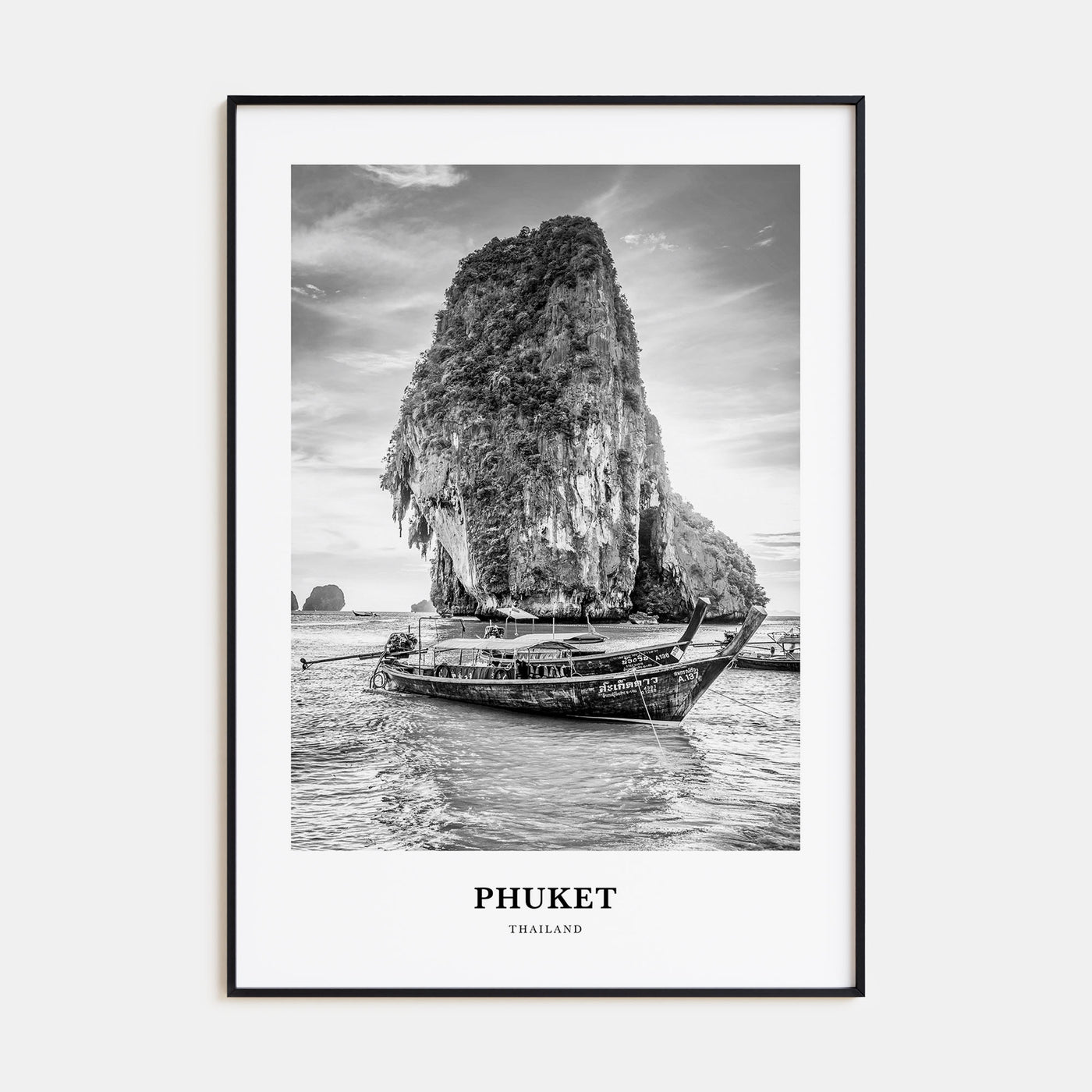 Phuket Portrait B&W Poster