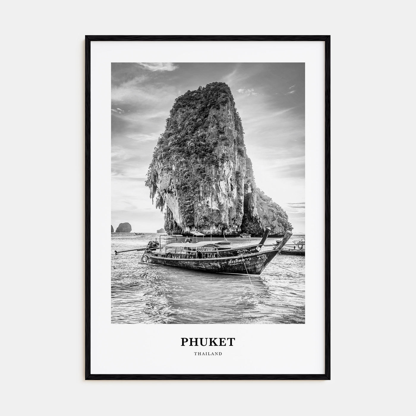 Phuket Portrait B&W Poster