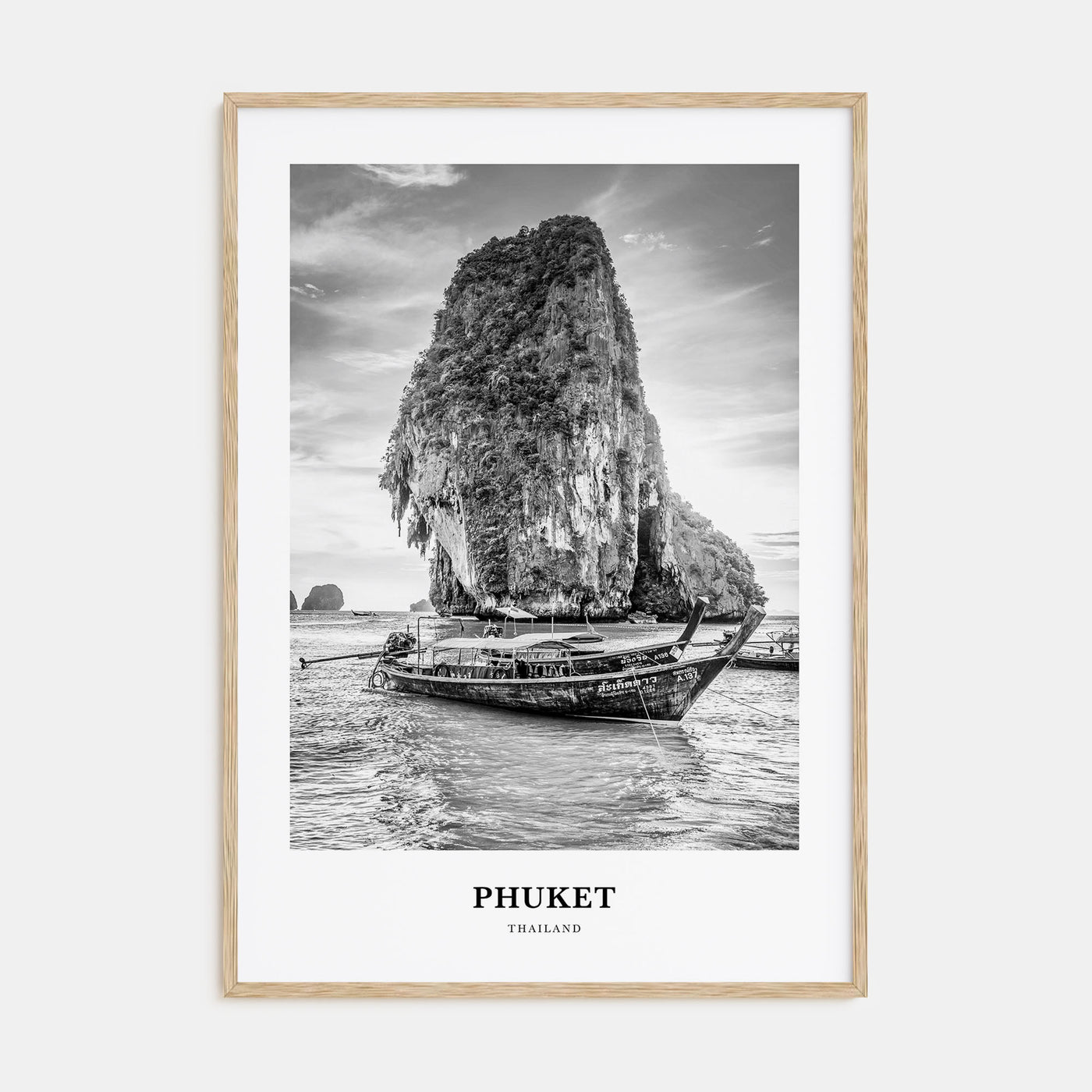 Phuket Portrait B&W Poster