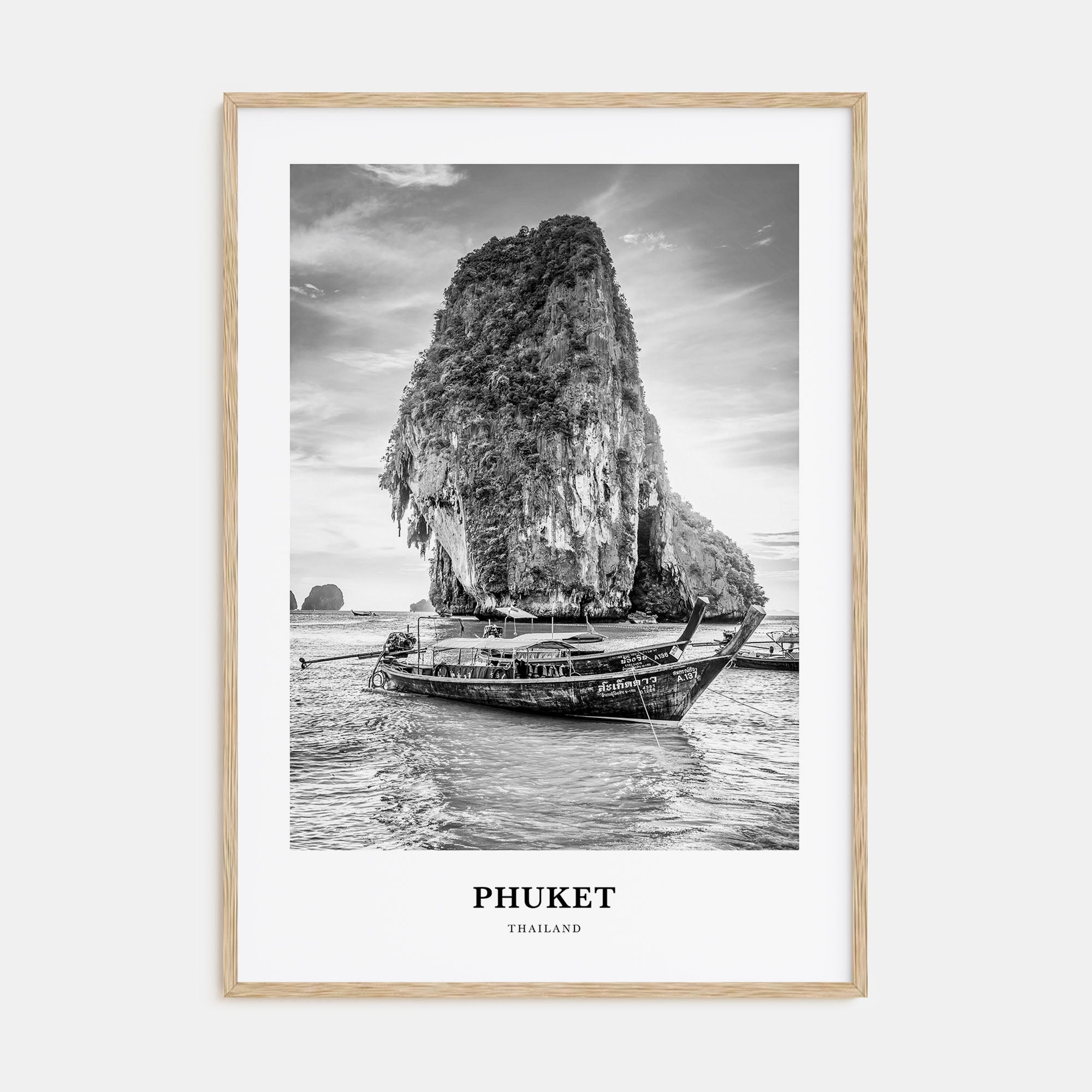 Phuket Portrait B&W Poster