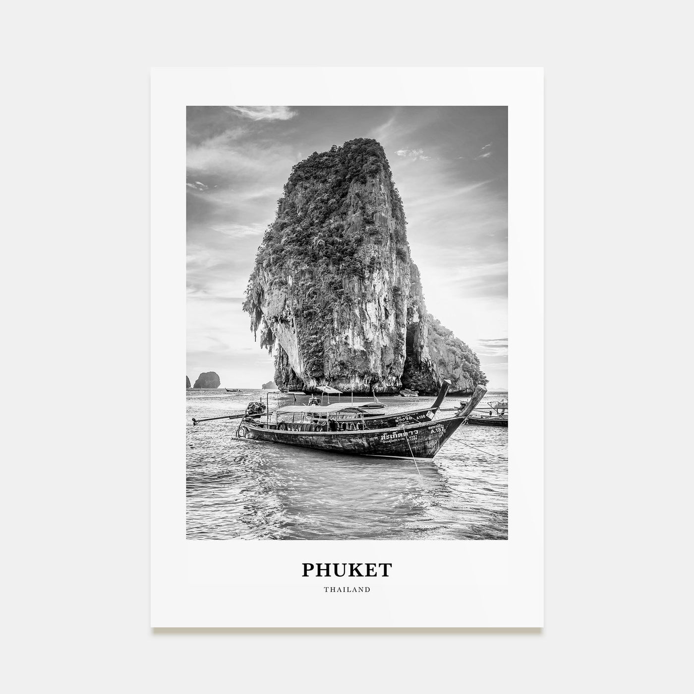 Phuket Portrait B&W Poster