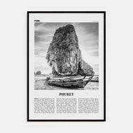 Phuket Travel B&W Poster