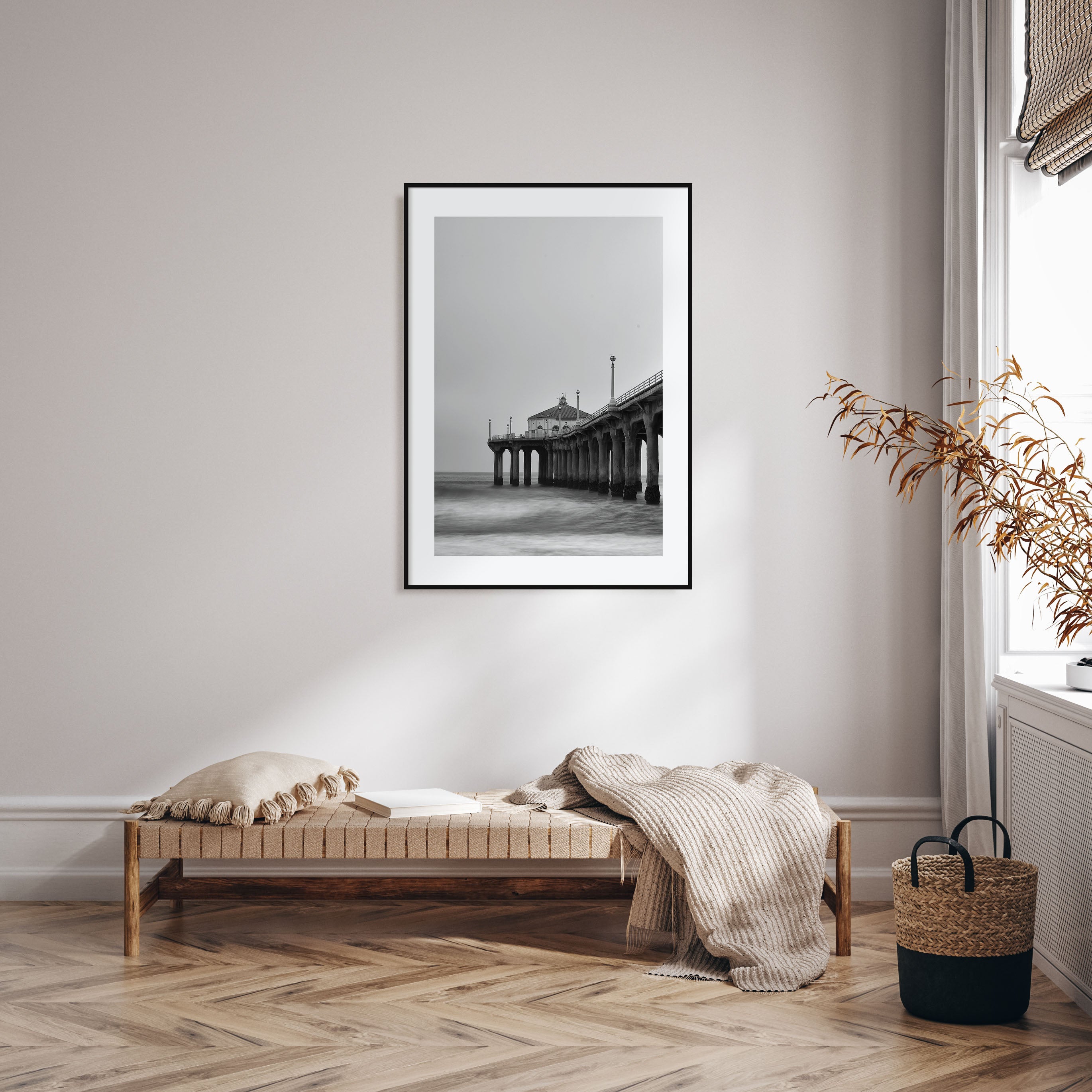 Pier Photo B&W No 2 Poster