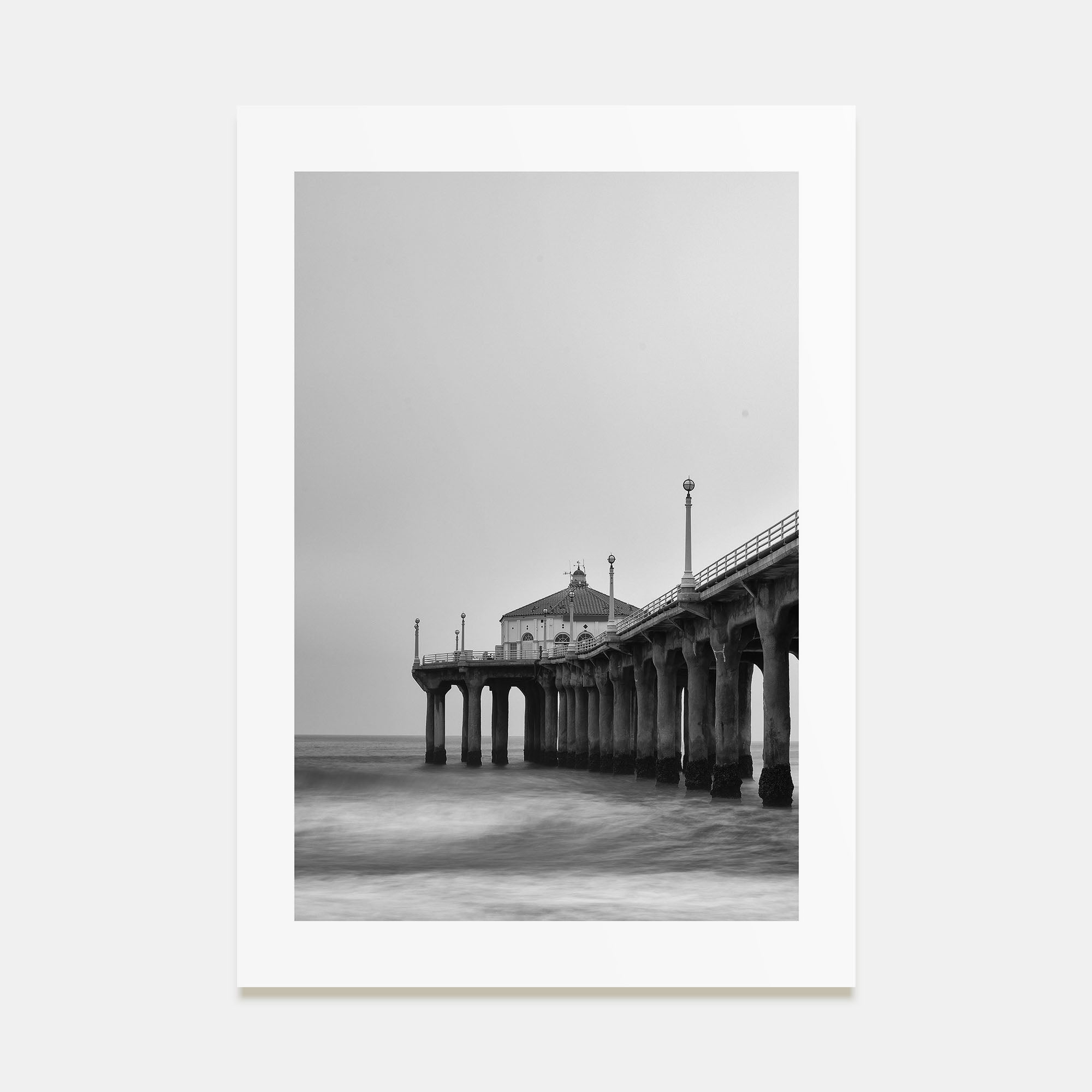Pier Photo B&W No 2 Poster