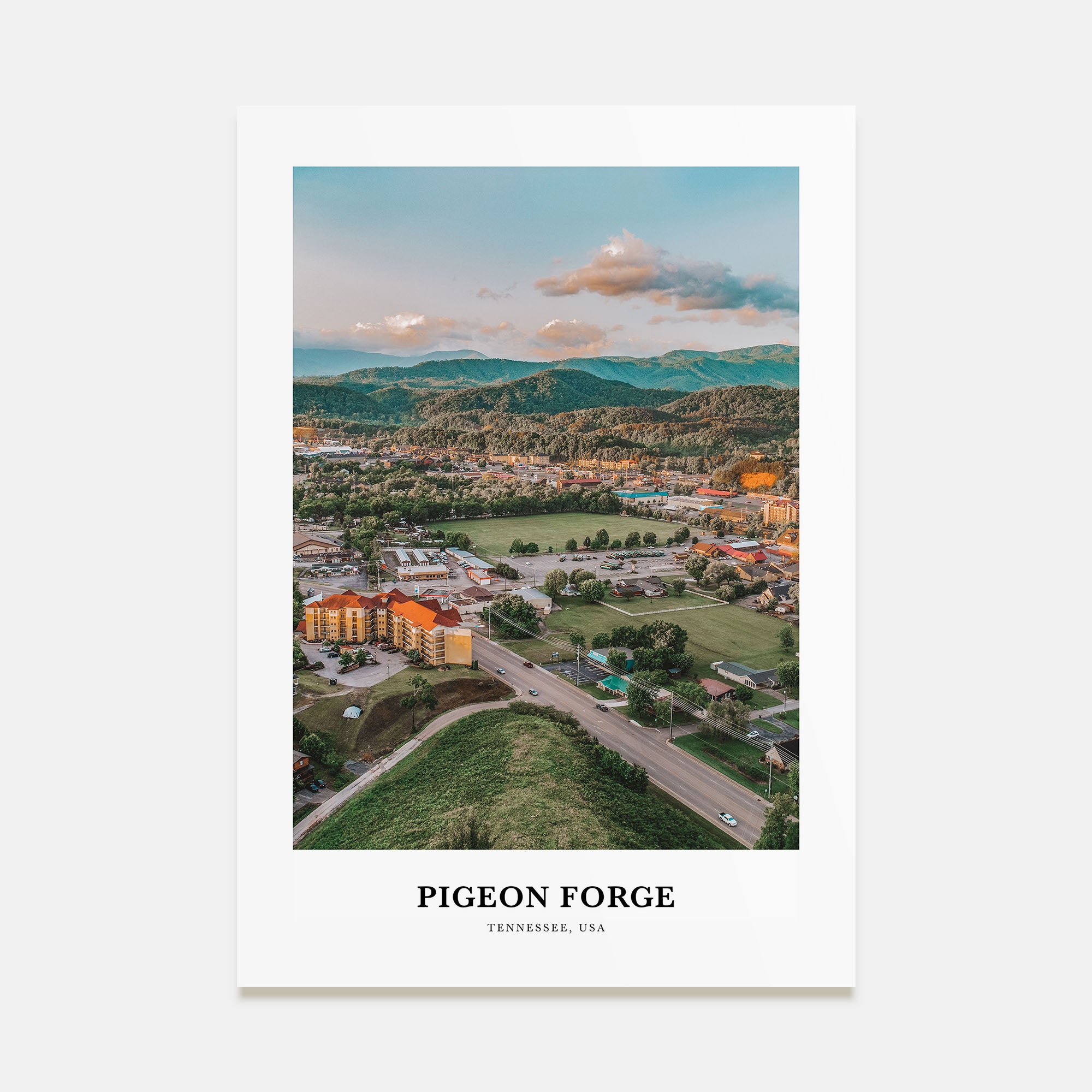Pigeon Forge Portrait Color Poster