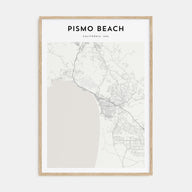 Pismo Beach Map Portrait Poster