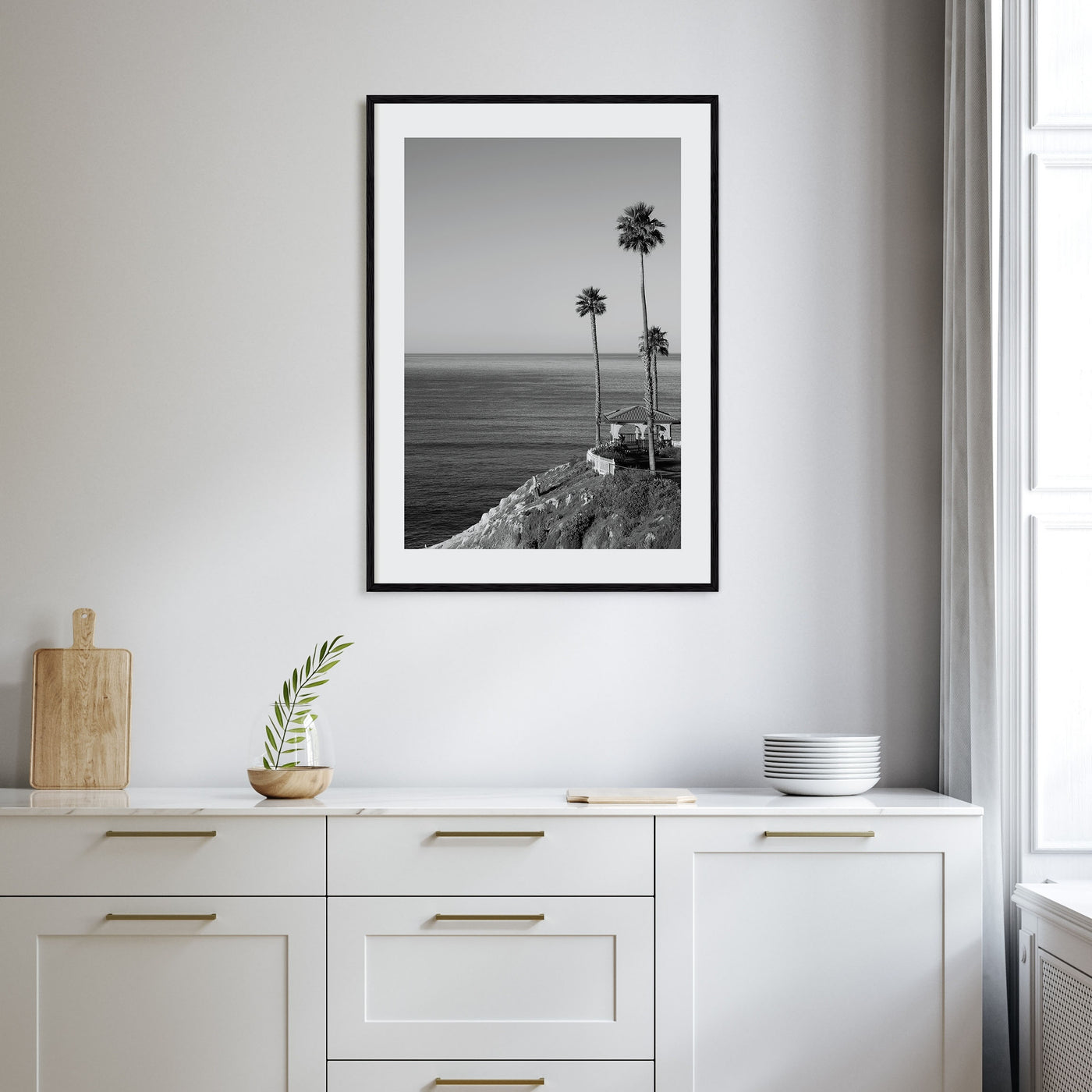 Pismo Beach Photo B&W Poster