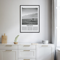 Pismo Beach Travel B&W Poster