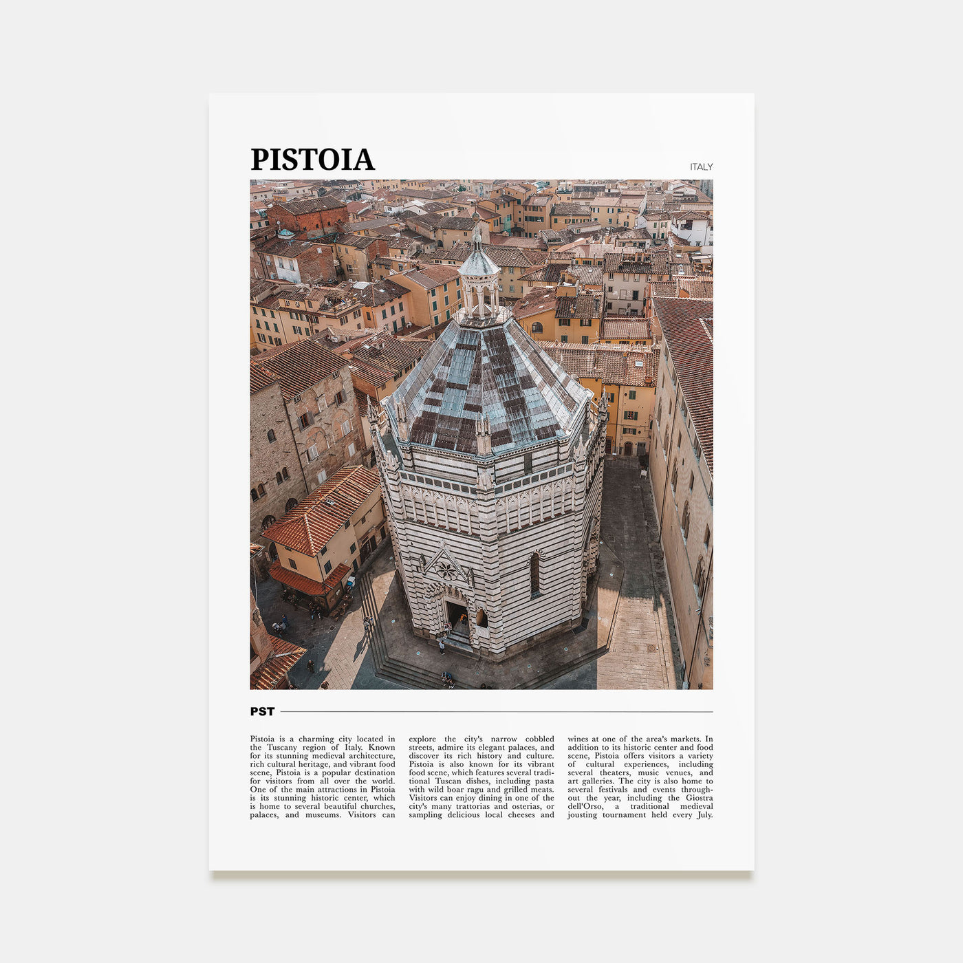 Pistoia Travel Color Poster