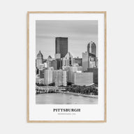 Pittsburgh Portrait B&W No 2 Poster