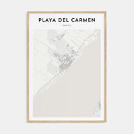 Playa del Carmen Map Portrait Poster