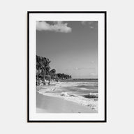 Playa del Carmen Photo B&W Poster