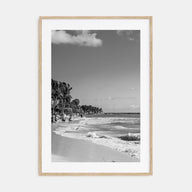 Playa del Carmen Photo B&W Poster