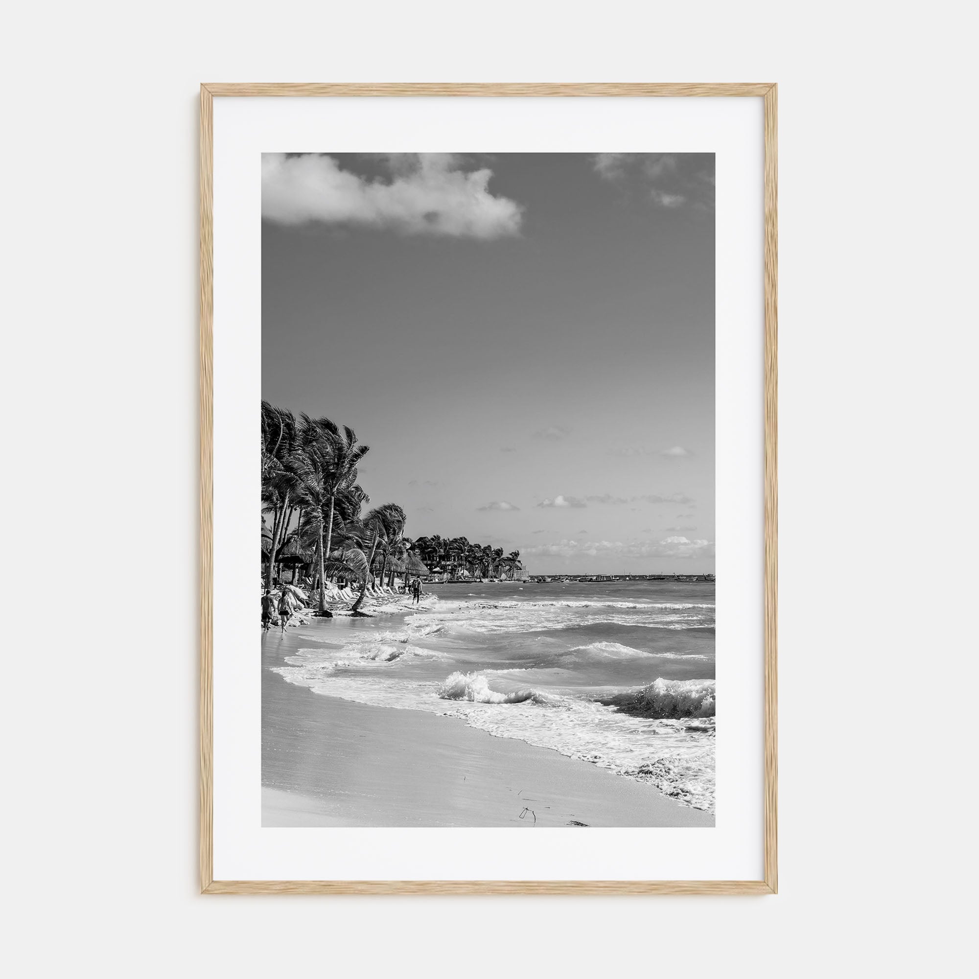 Playa del Carmen Photo B&W Poster