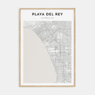 Playa Del Rey Map Portrait Poster
