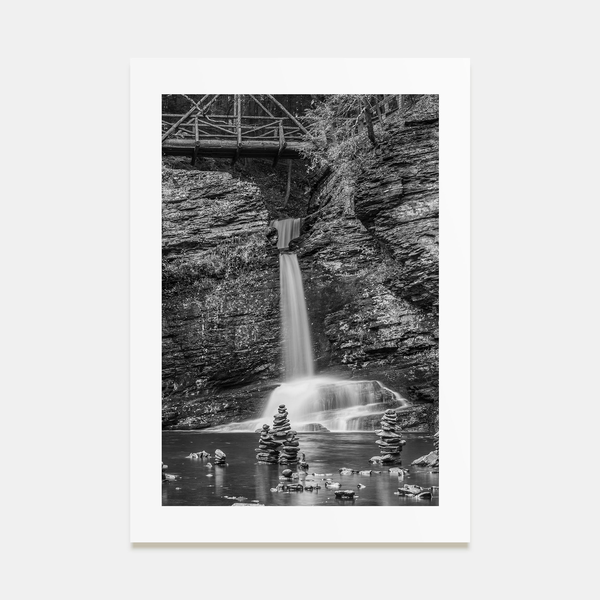 Pocono Mountains Photo B&W Poster
