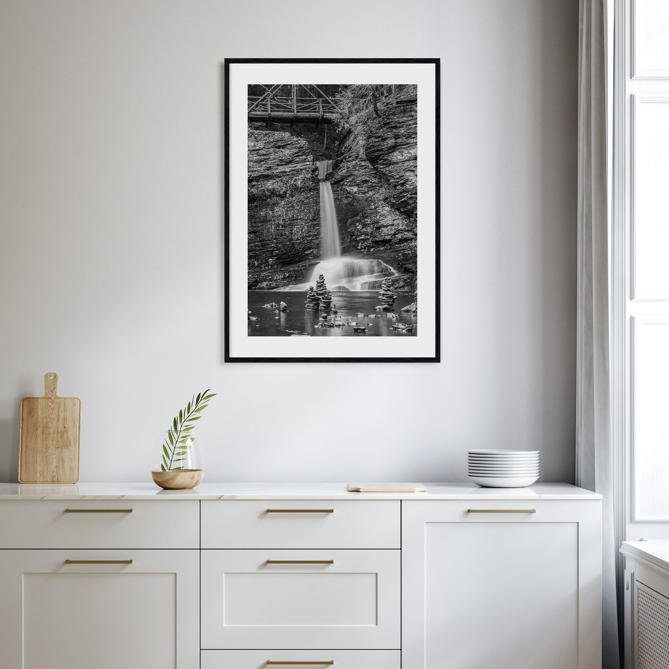 Pocono Mountains Photo B&W Poster
