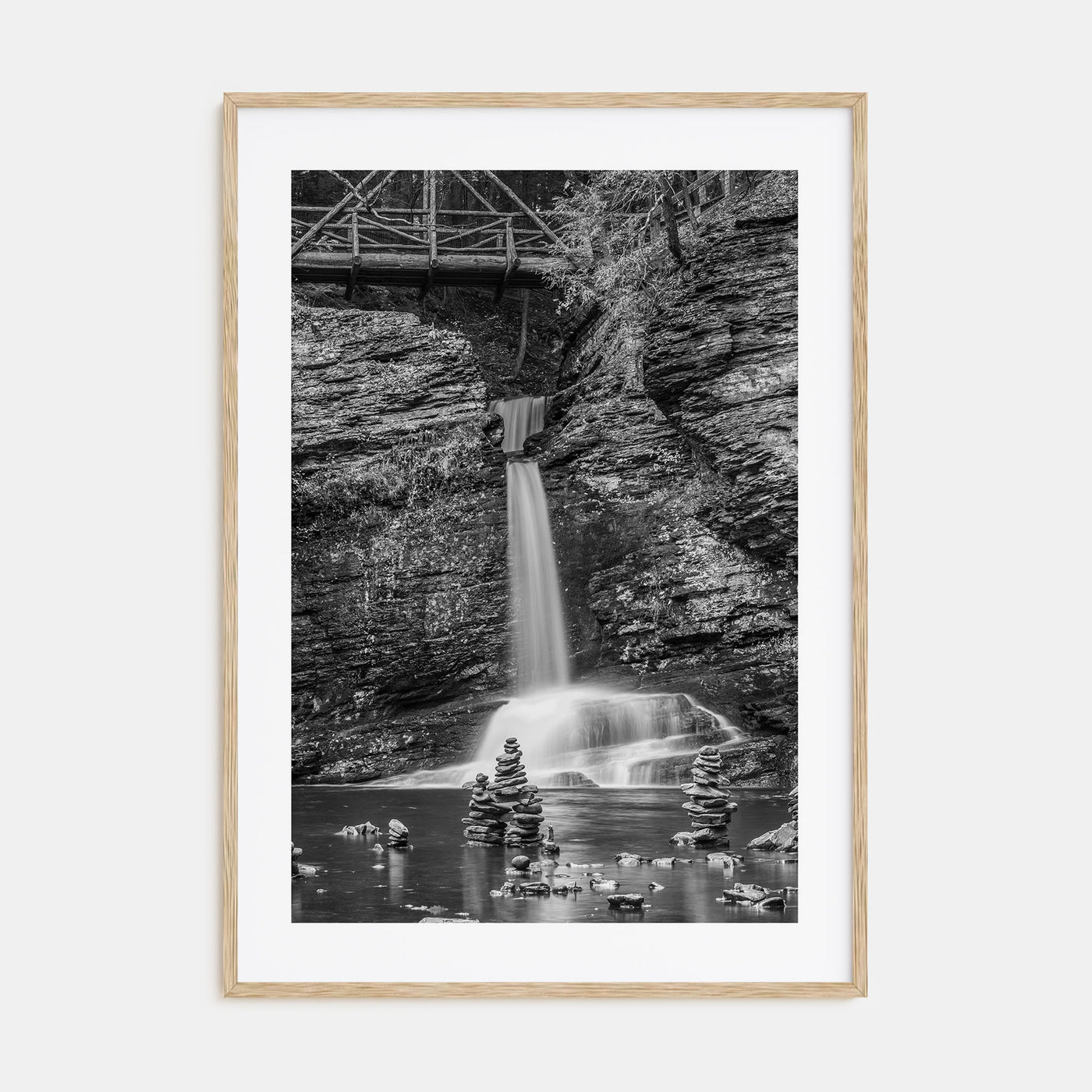 Pocono Mountains Photo B&W Poster