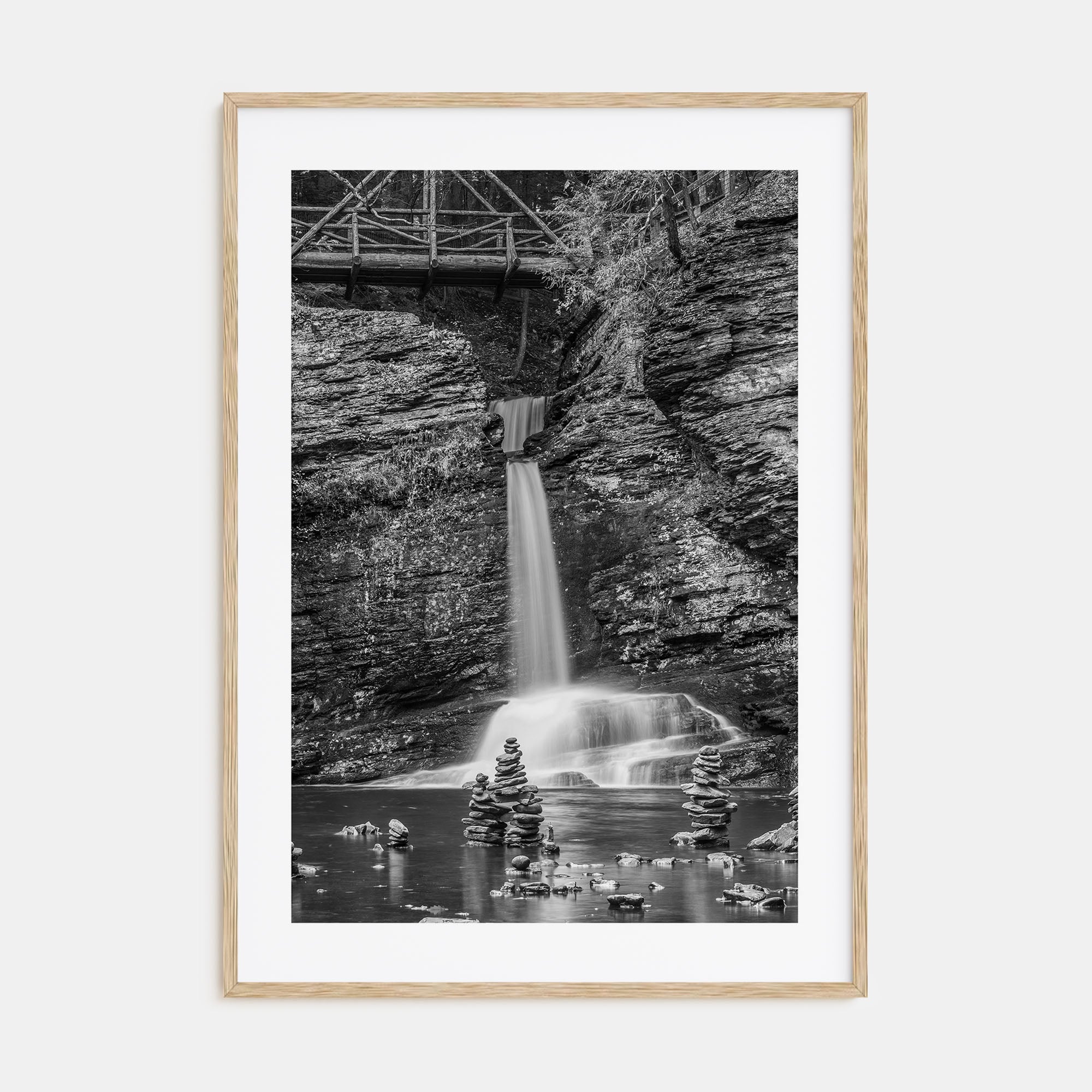 Pocono Mountains Photo B&W Poster