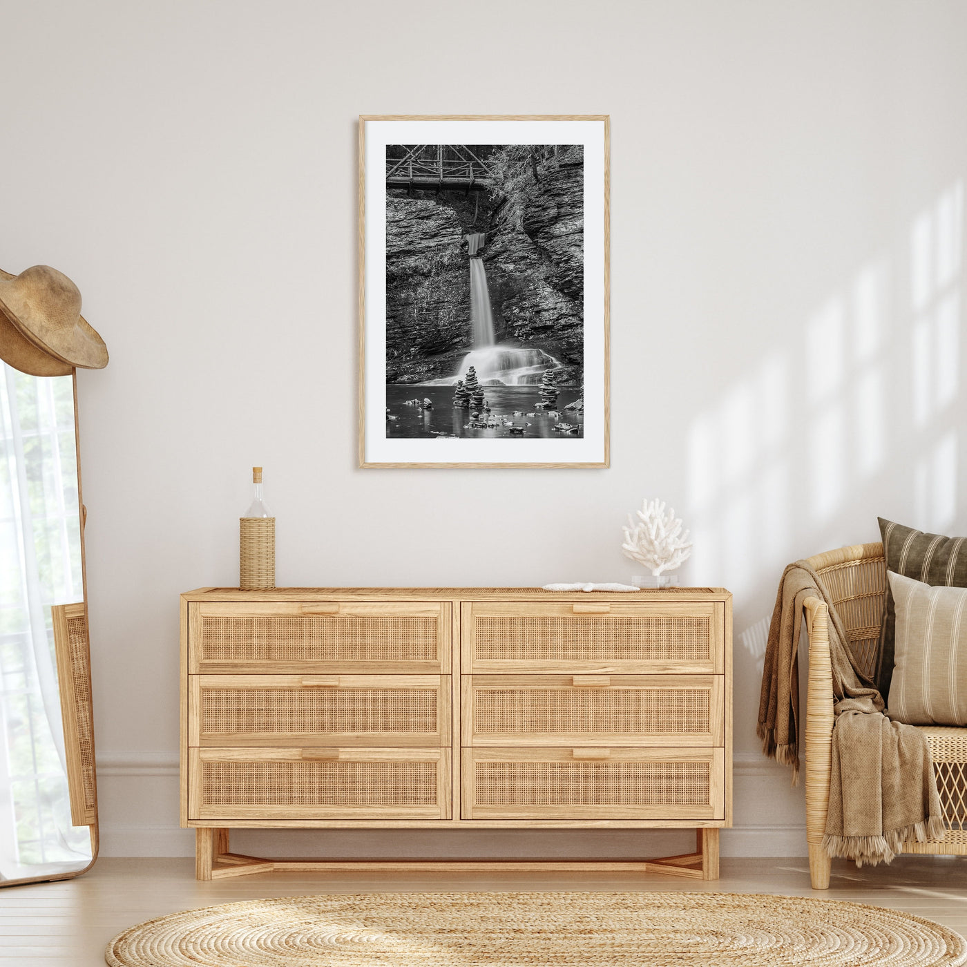 Pocono Mountains Photo B&W Poster