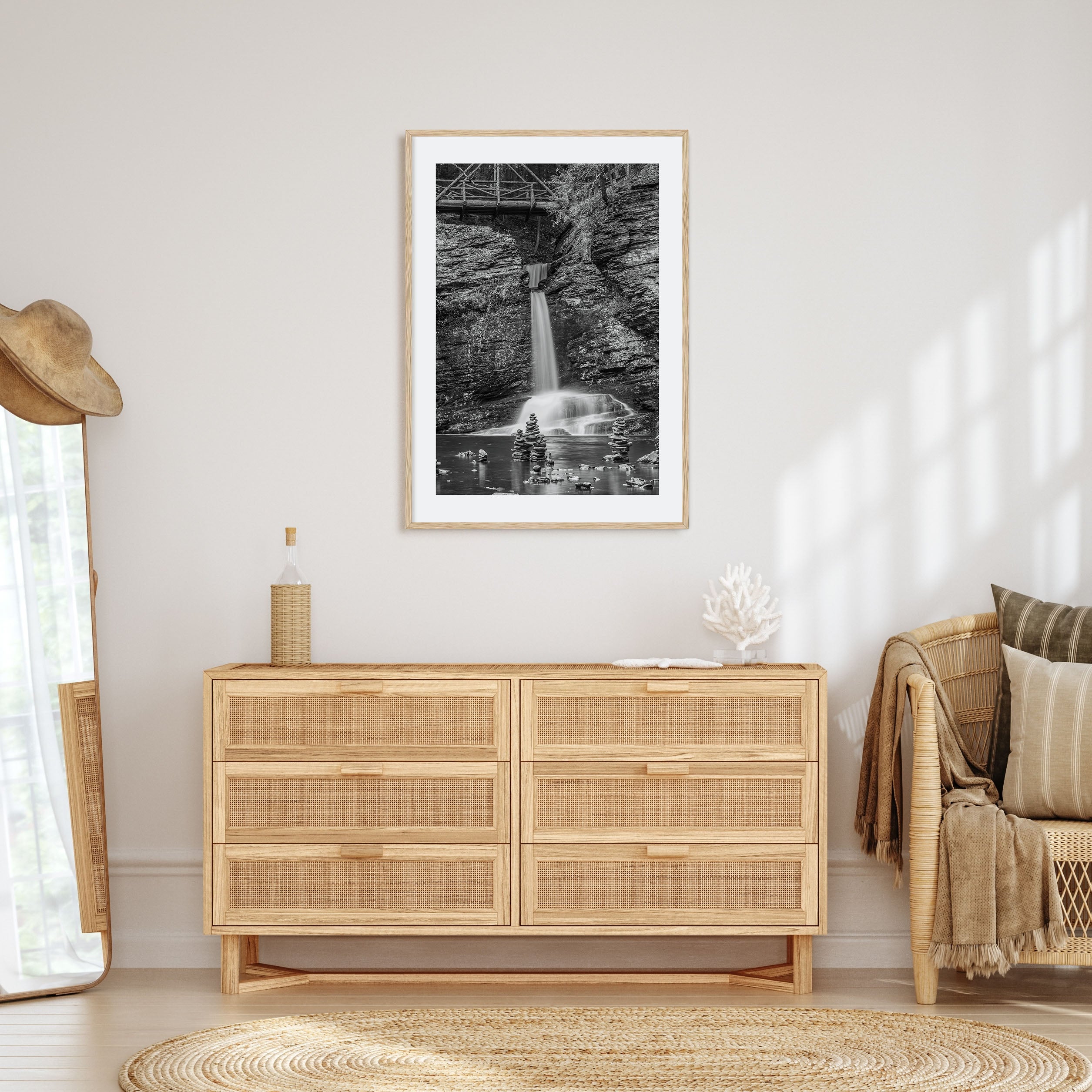 Pocono Mountains Photo B&W Poster