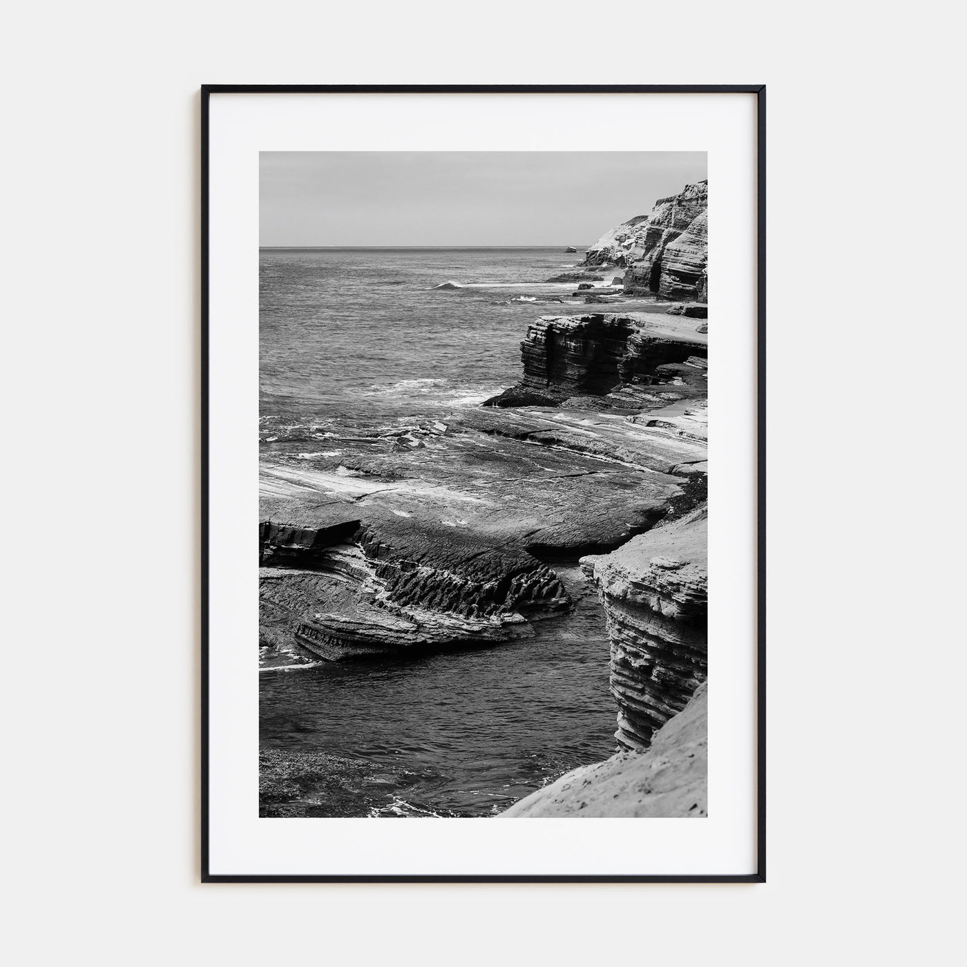 Point Loma Photo B&W Poster