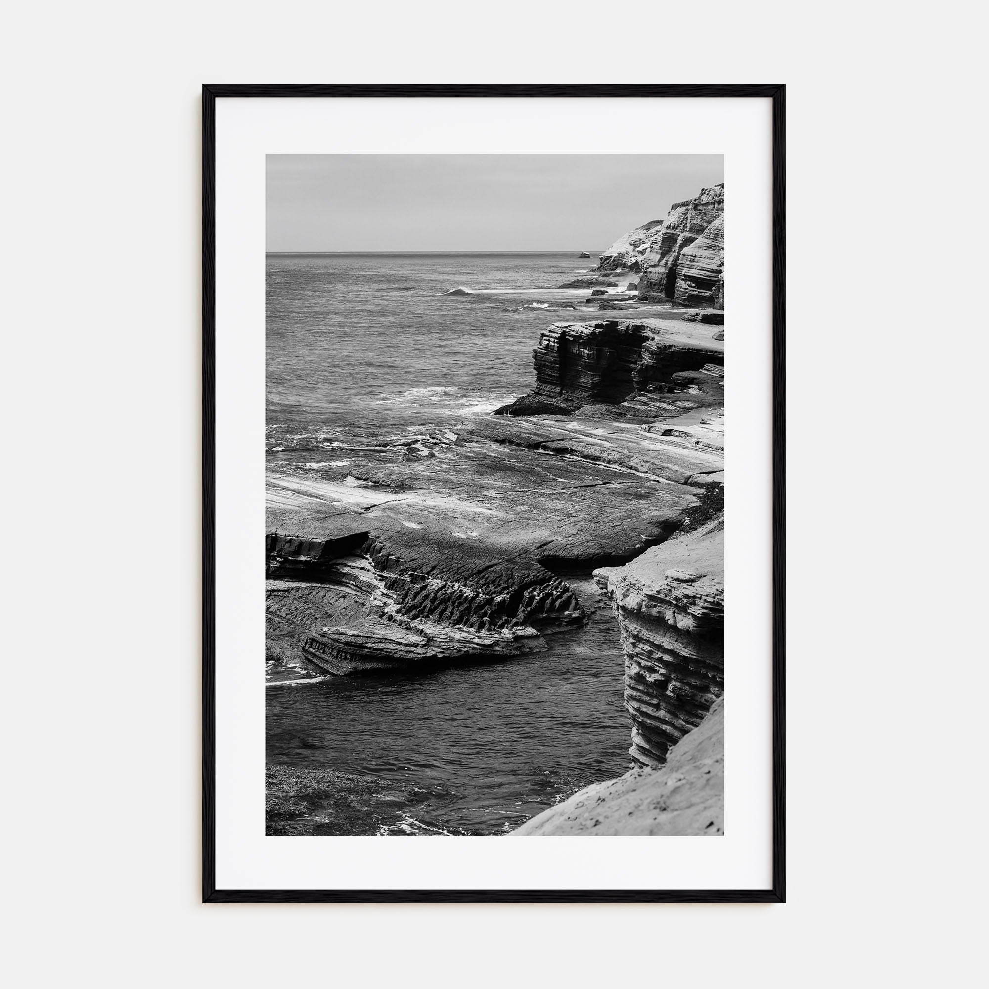 Point Loma Photo B&W Poster