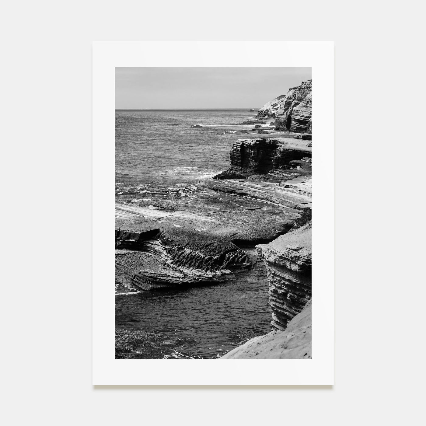 Point Loma Photo B&W Poster