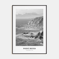 Point Reyes Portrait B&W Poster