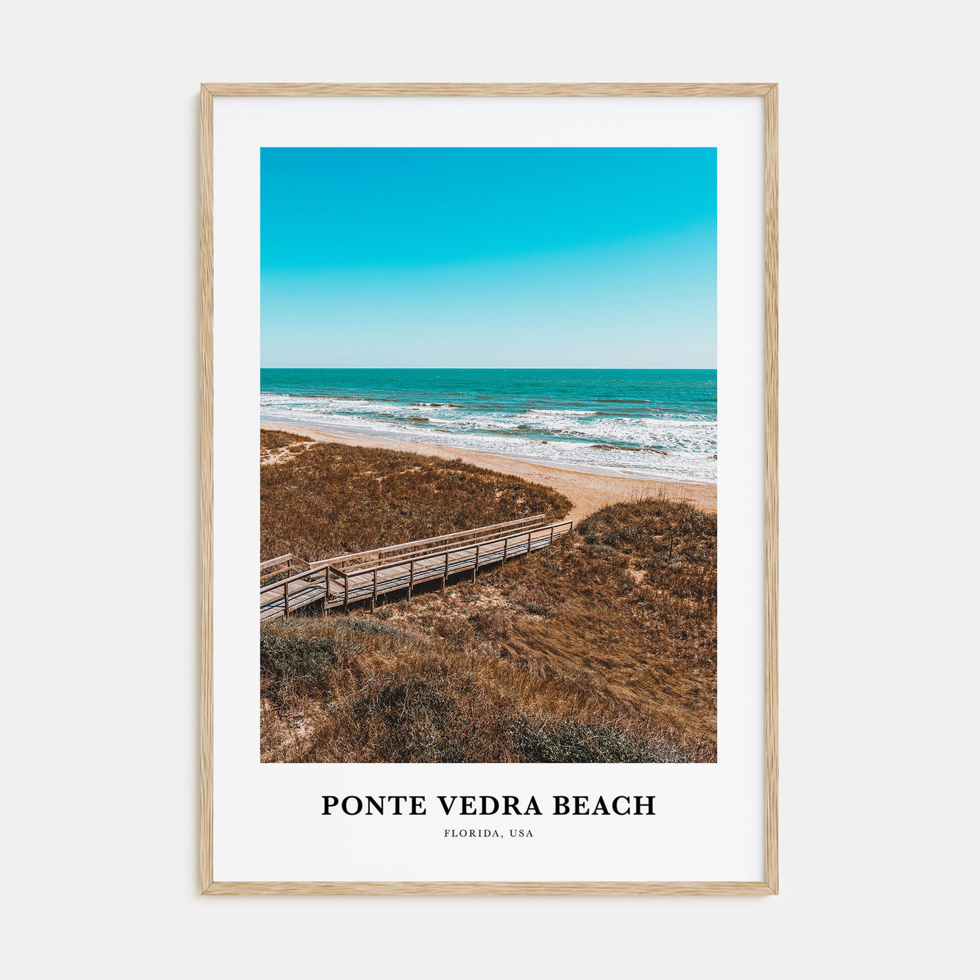 Ponte Vedra Beach Portrait Color Poster
