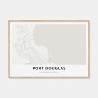 Port Douglas Map Landscape Poster