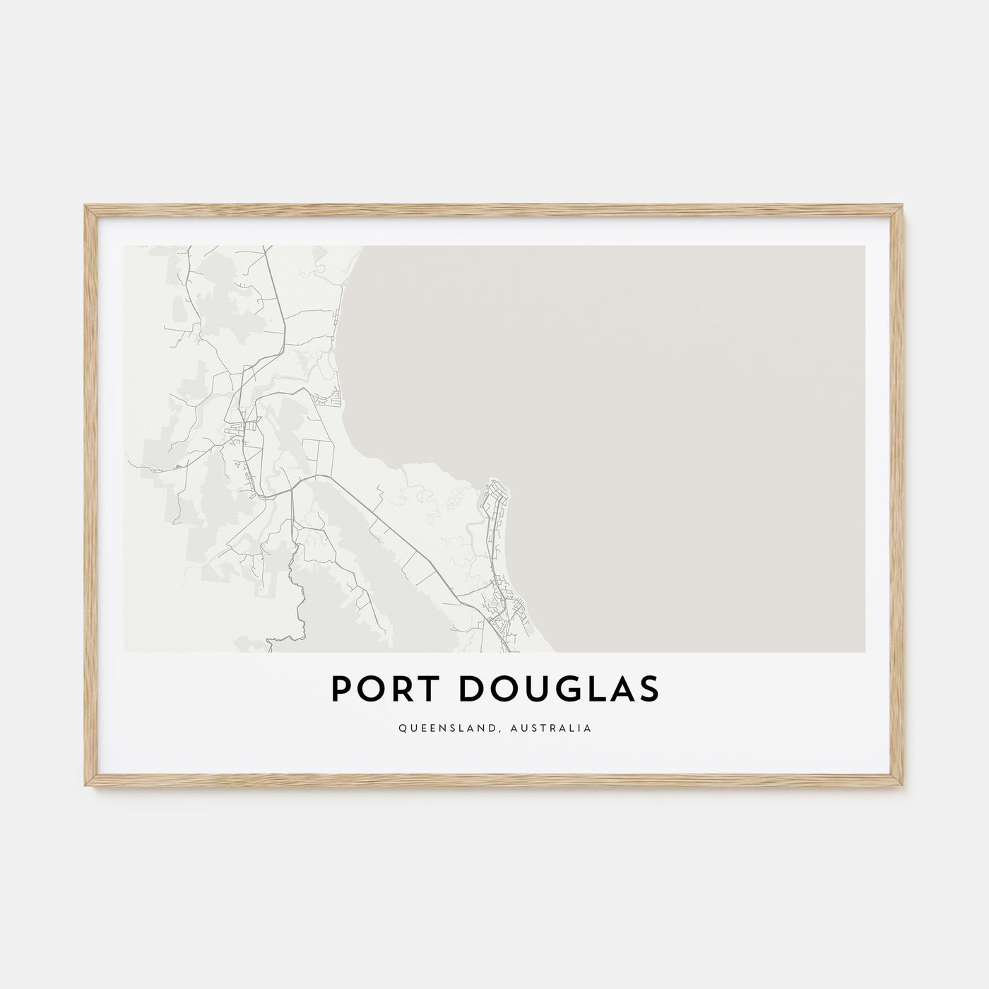 Port Douglas Map Landscape Poster