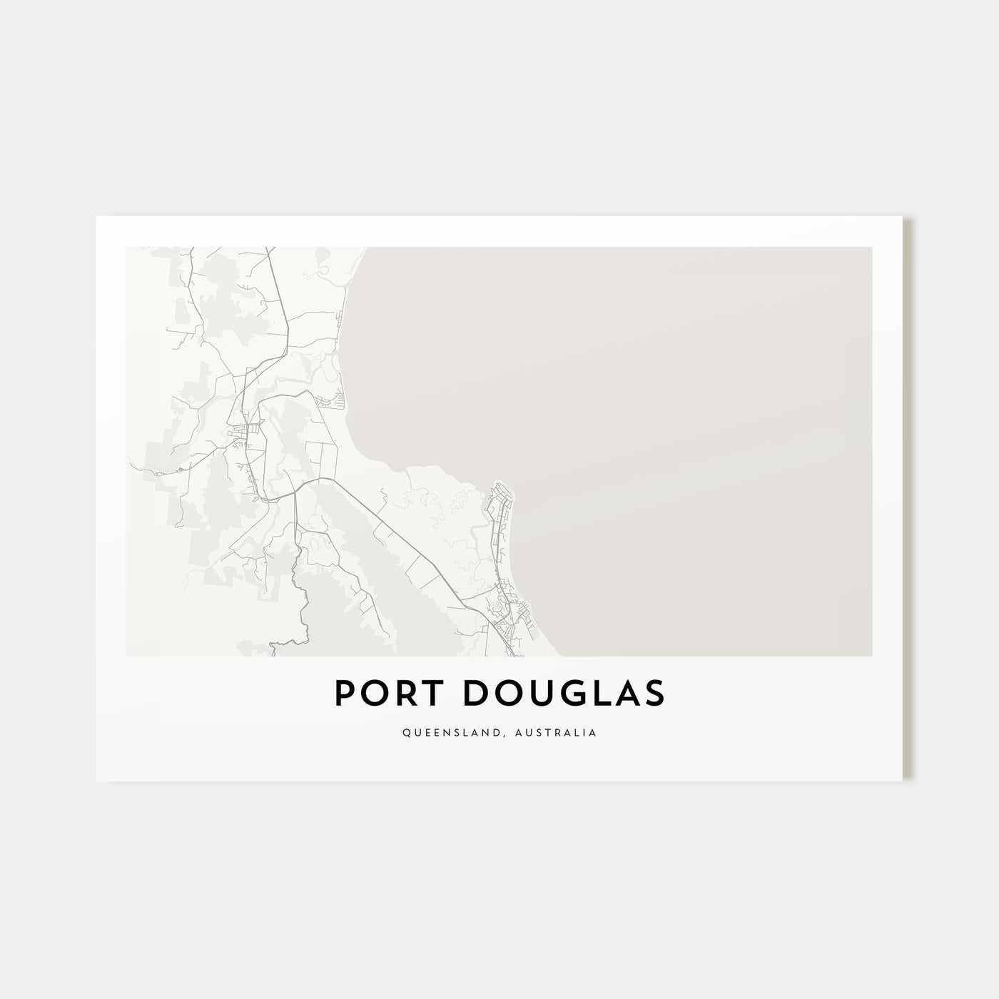 Port Douglas Map Landscape Poster
