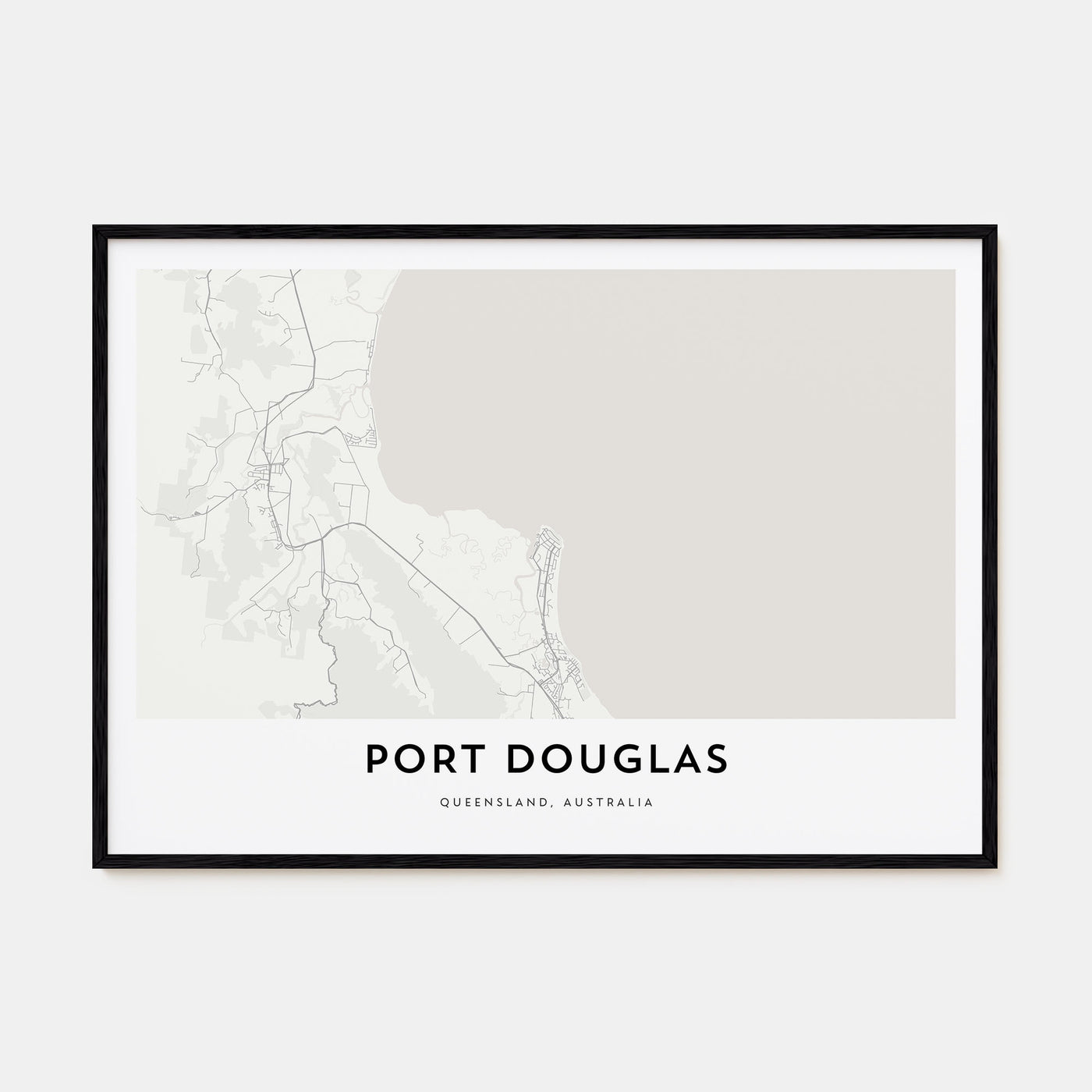 Port Douglas Map Landscape Poster