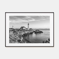 Portland, Maine Landscape B&W Poster