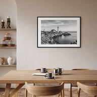 Portland, Maine Landscape B&W Poster