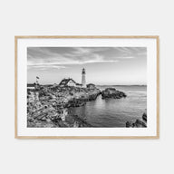 Portland, Maine Landscape B&W Poster