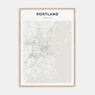 Portland, Maine Map Portrait Poster