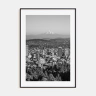 Portland, Oregon Photo B&W Poster