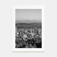 Portland, Oregon Photo B&W Poster
