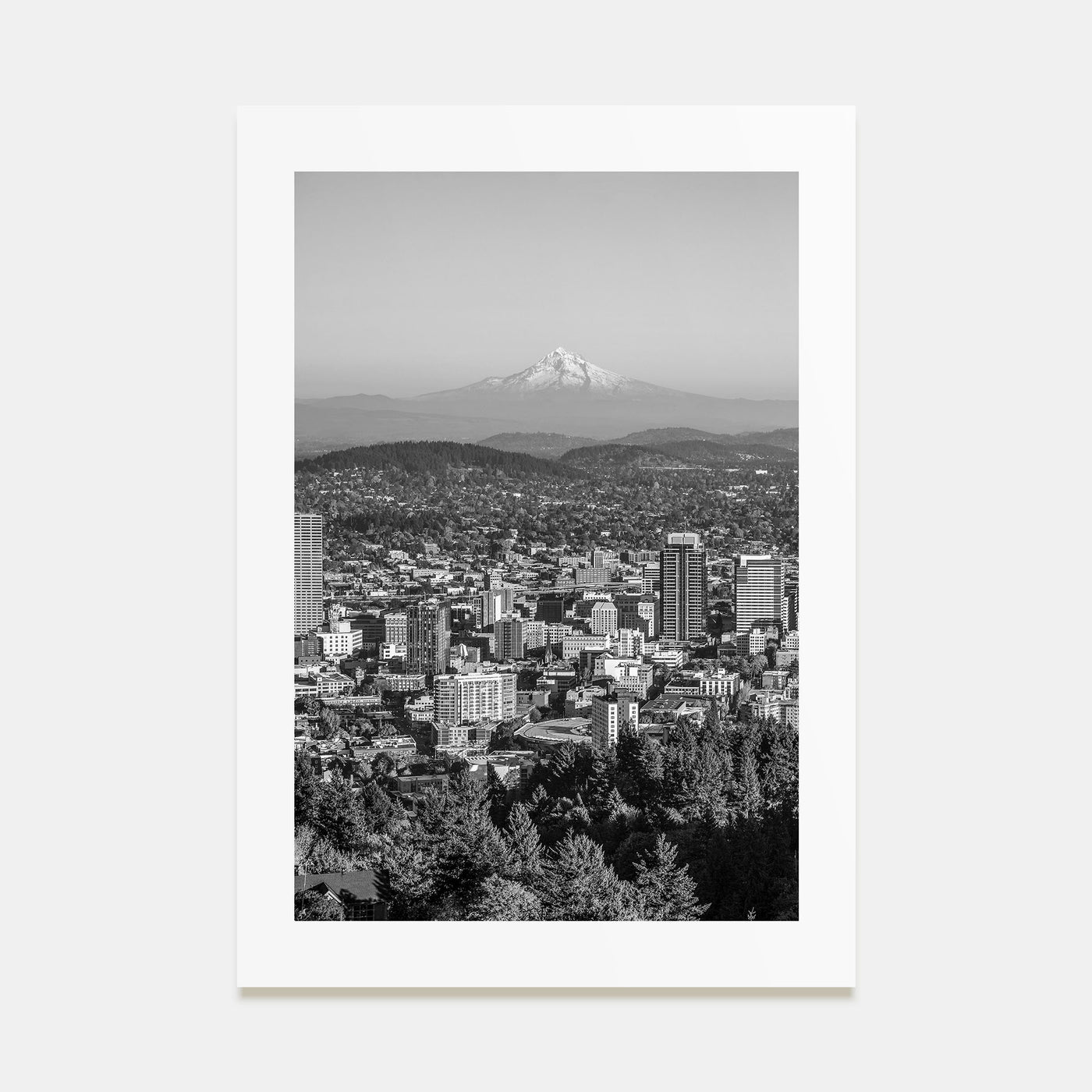 Portland, Oregon Photo B&W Poster