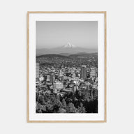 Portland, Oregon Photo B&W Poster