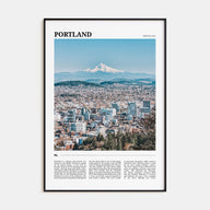 Portland, Oregon Travel Color Poster